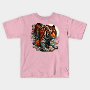 japanese tiger tattoo Kids T-Shirt